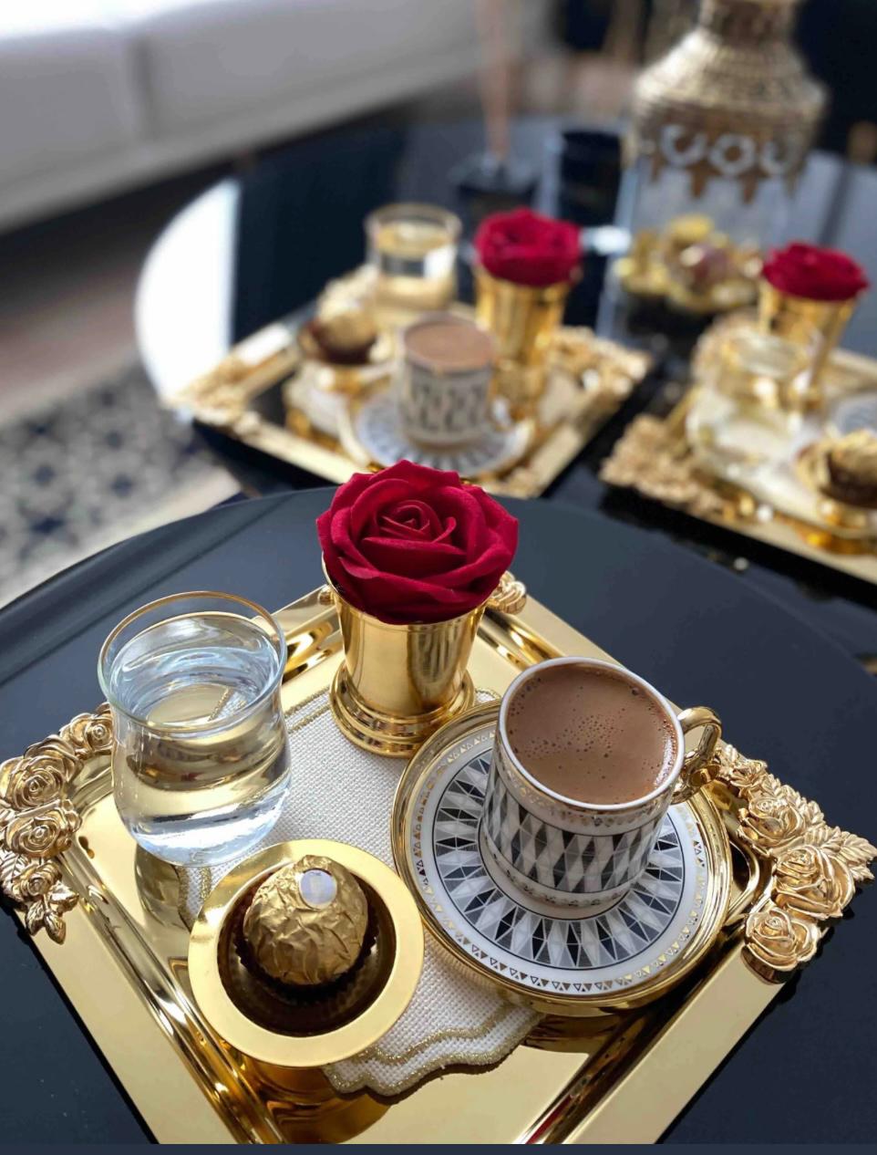 Gold gümüş  gül kovası