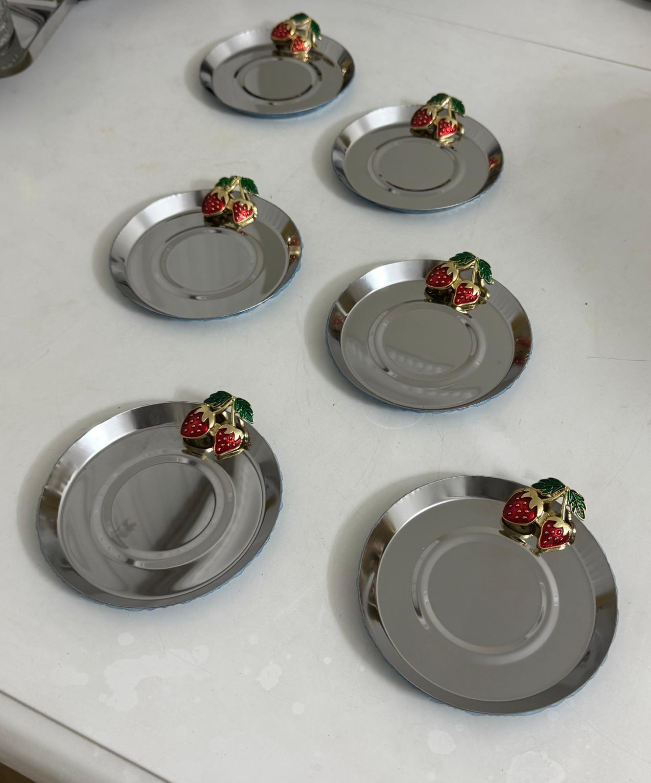  düz aksesuarlı çay tabağı bardak altlığı