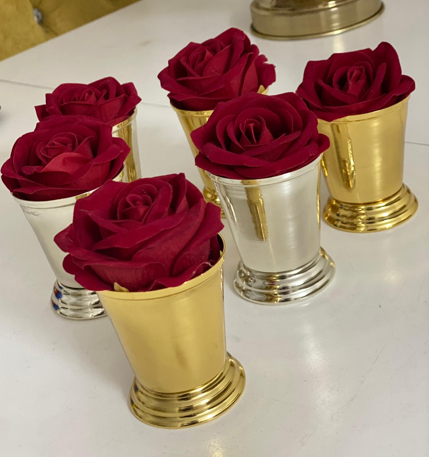 Gold gümüş  gül kovası