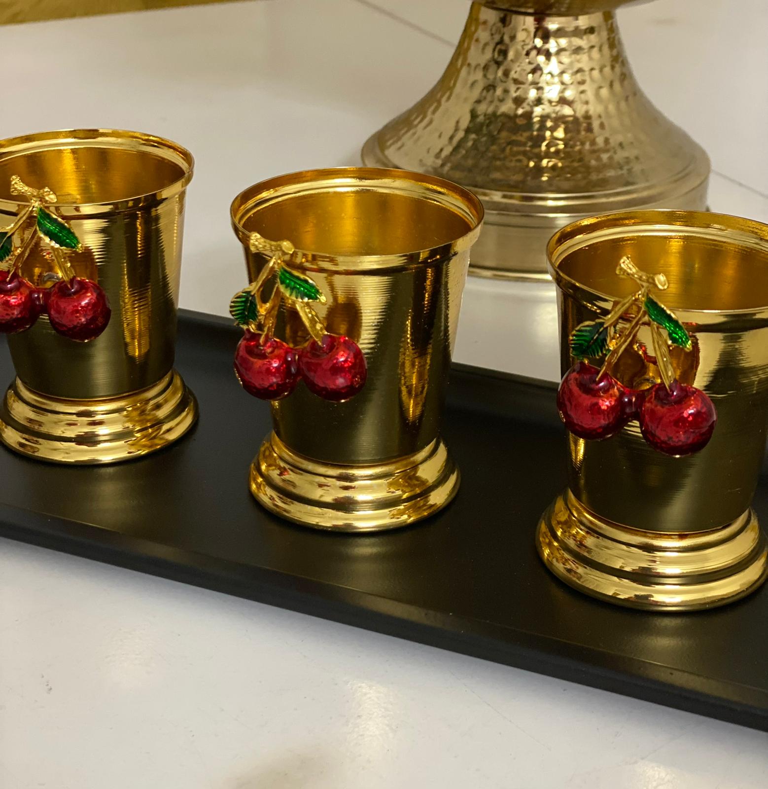 Gold gümüş  aksesuarlı  gül kovası