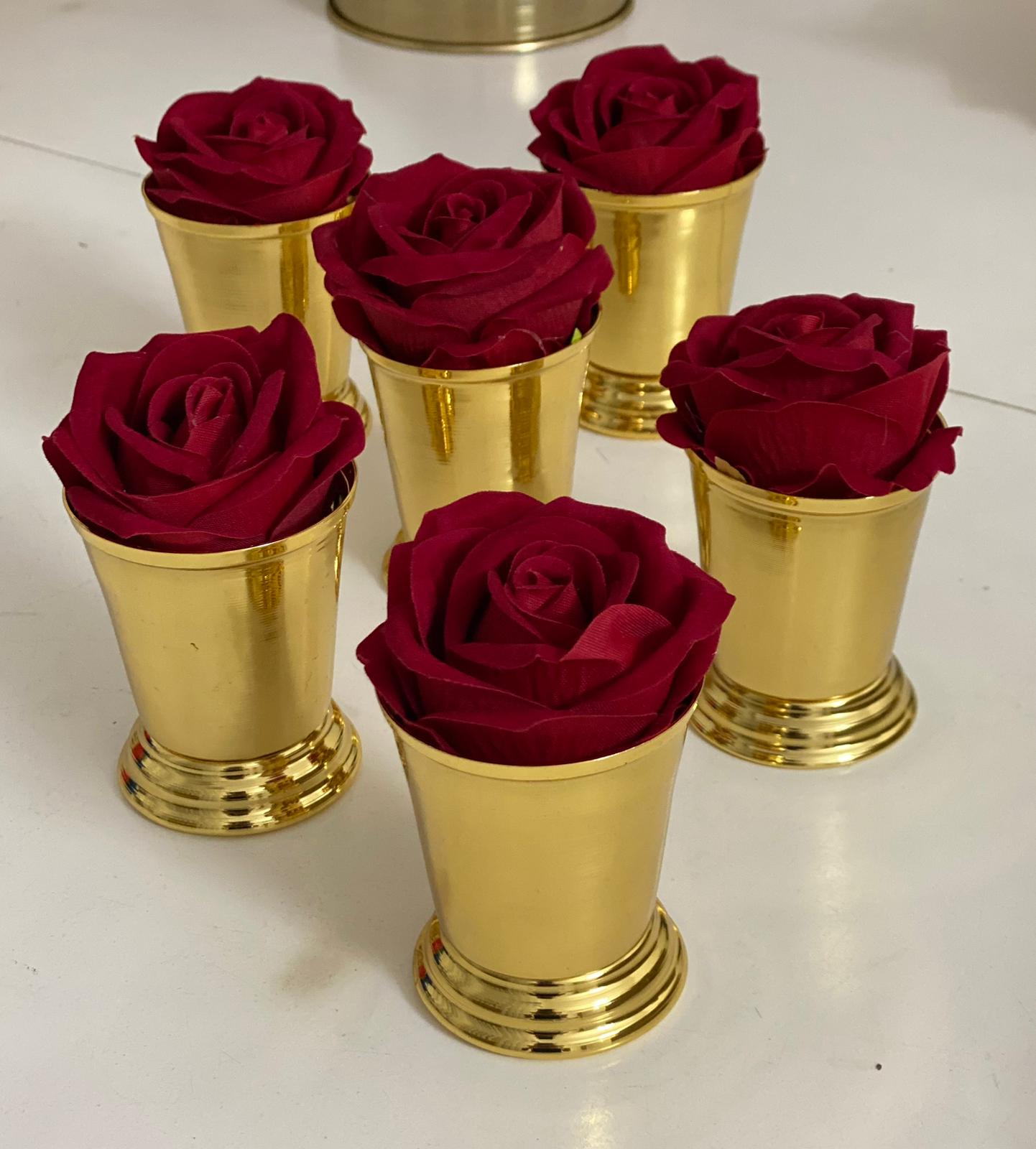 Gold gümüş  gül kovası